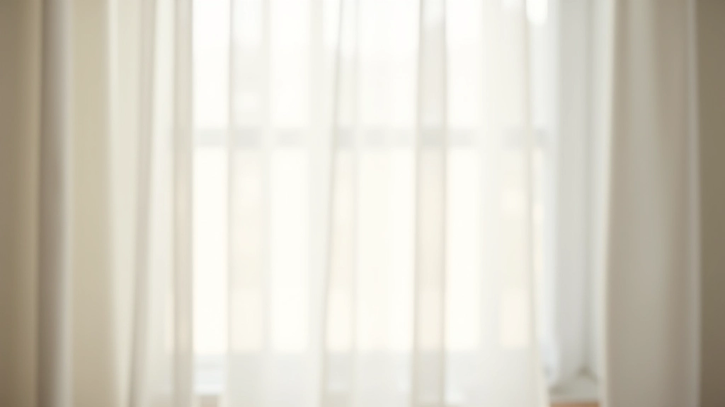 Close-up of sheer white linen curtain fabric with soft morning light filtering through, showing the weave texture and light transmission
